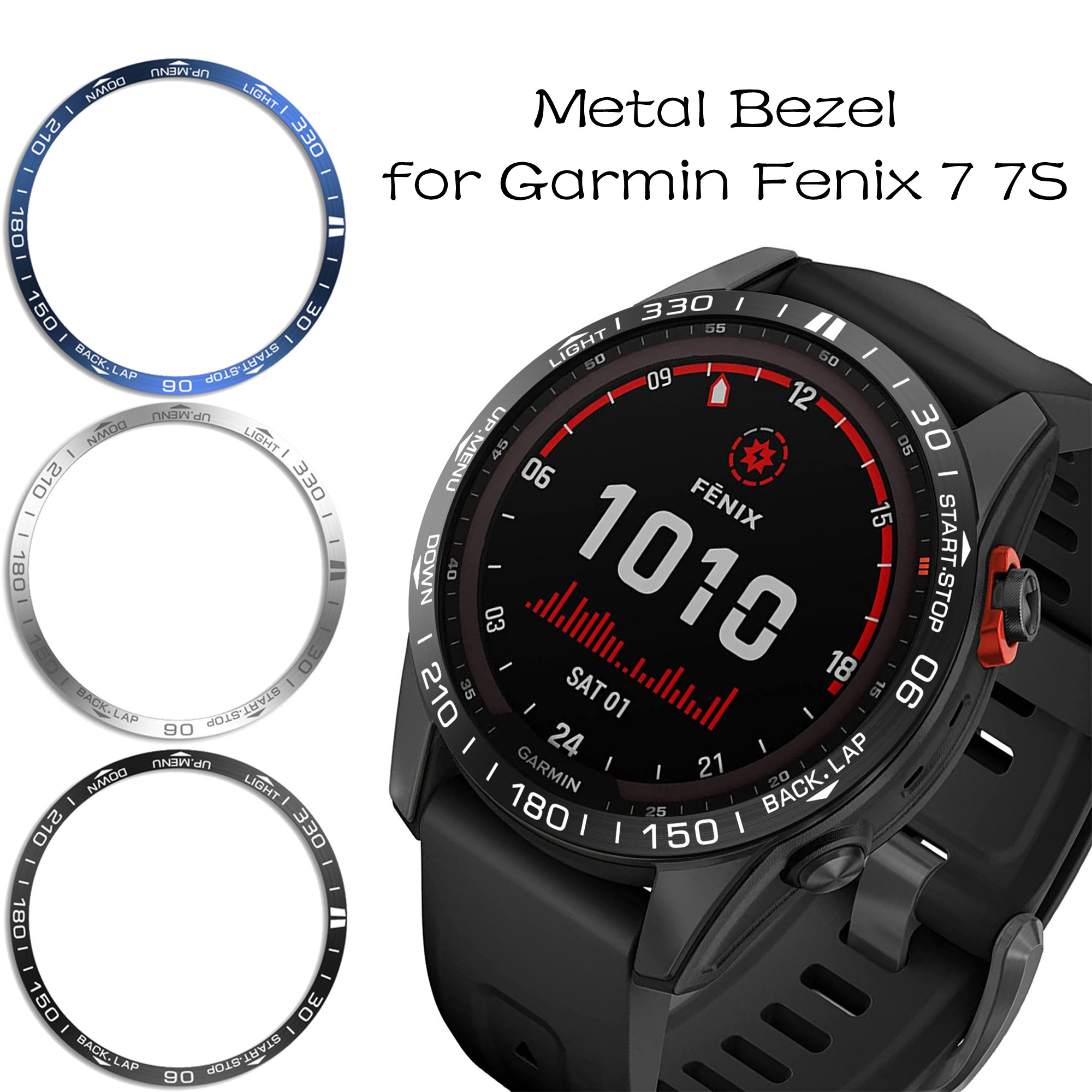 Metal Styling Bezel for Garmin - Smartwatch Ring Watches recension och pris