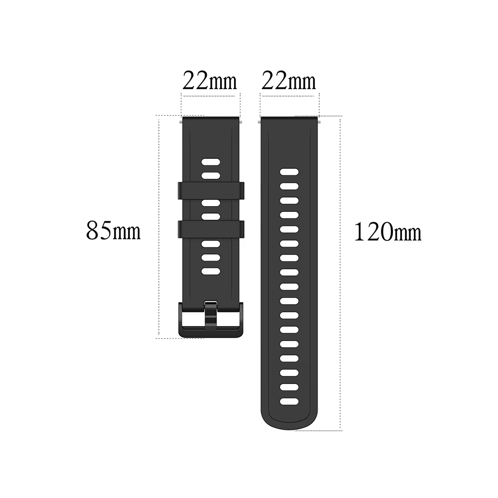22mm Silicone Watchband Wristb - Smartwatch Pebble Watches recension och pris