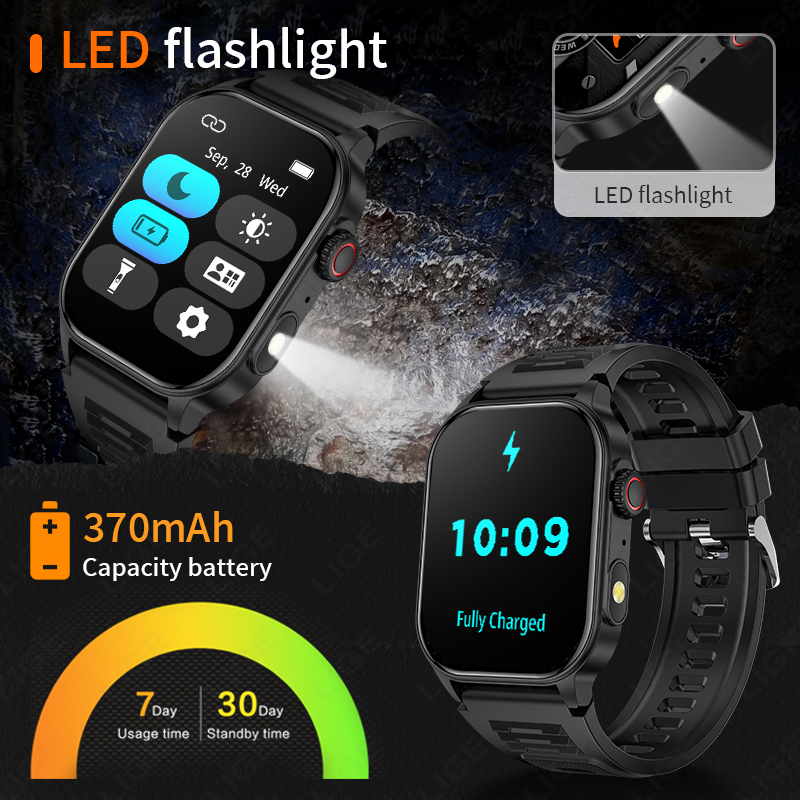LIGE Smart Watch for Men 3ATM  - Smartwatch Latest Watches For Men recension och pris