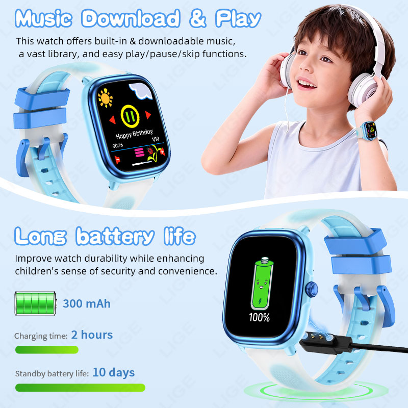 LIGE Kids Girls Boys Present S - French Connection Watches Smartwatch App recension och pris